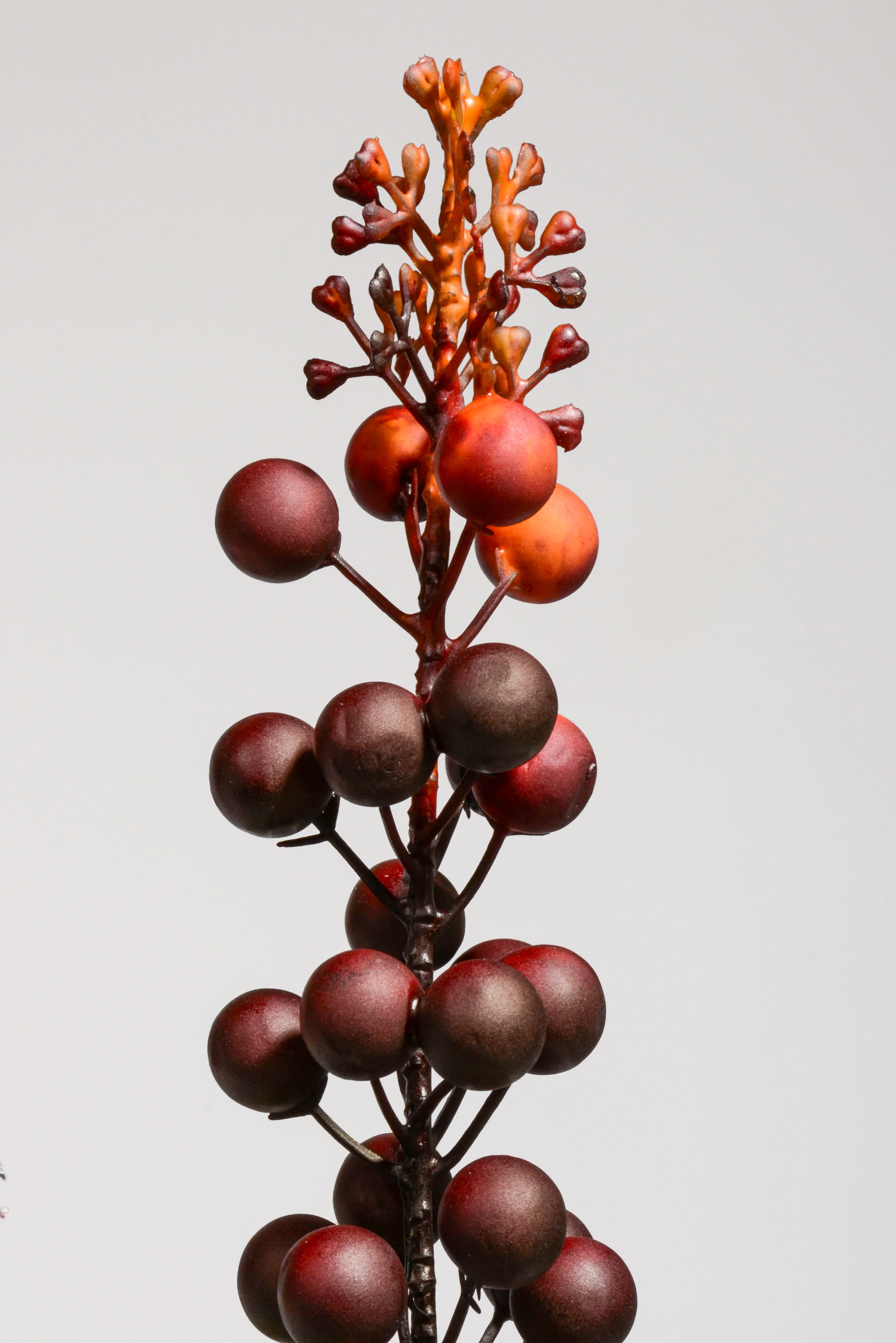 35" Artificial Berry Spray Burgundy - Image 2