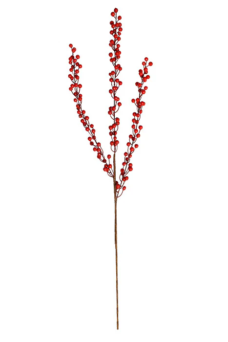 35" Berry Spray Red