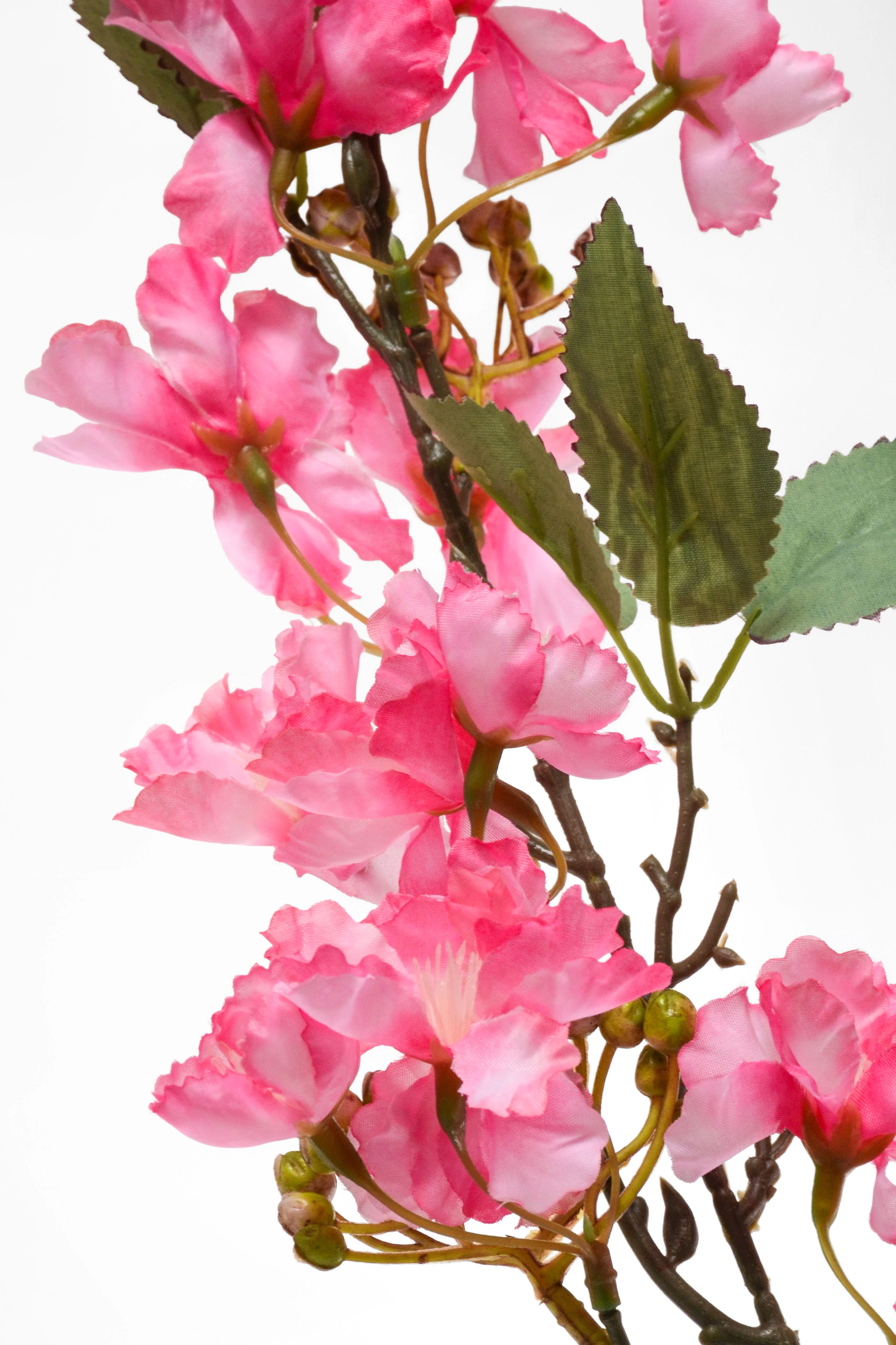 35" Silk Cherry Blossom Spray Fuchsia - Image 2