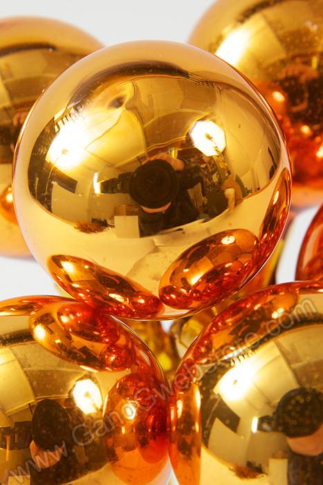35mm Gloss Glass Ball Ornament Copper Pkg/72 - Image 2