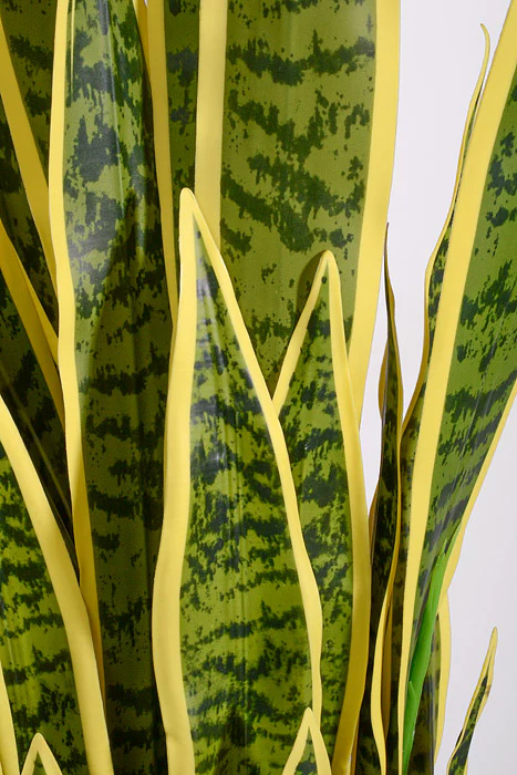 36" Artificial Snake Plant In Pot Green/Yellow - Image 2