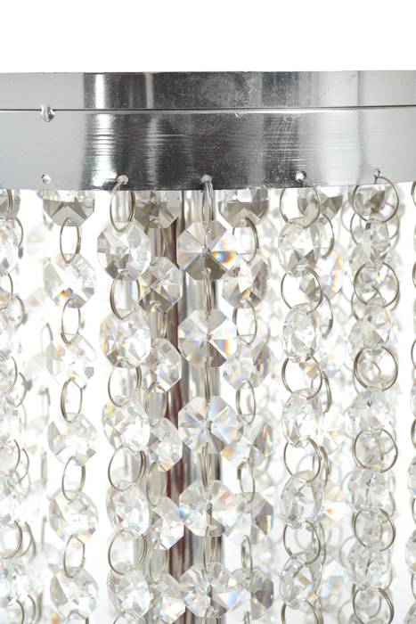 36" Candelabra W/bead Silver - Image 2