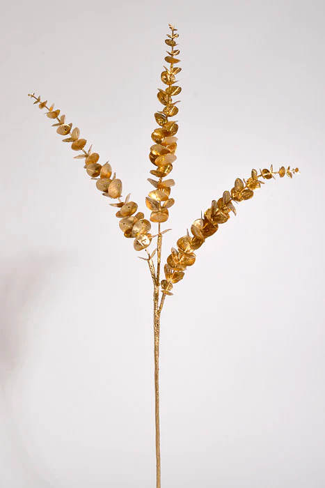 36" Eucalyptus Spray Gold