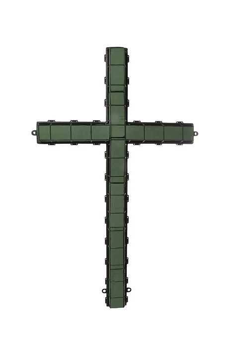 36" Oasis Foam Plastic Cross Green