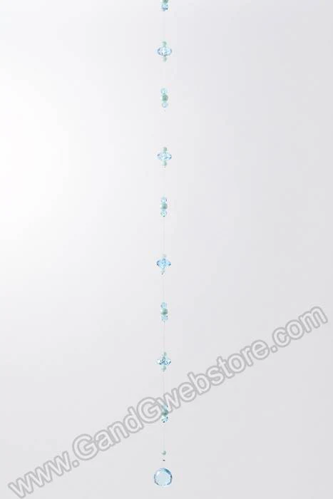 36" Pearl & Bead Garland Turquoise - Image 3