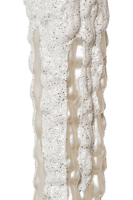 36" Plastic Icicle W/glitter Candy Apple White - Image 2