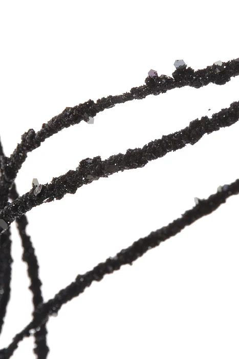 36" Twig Glitter Spray Black - Image 2