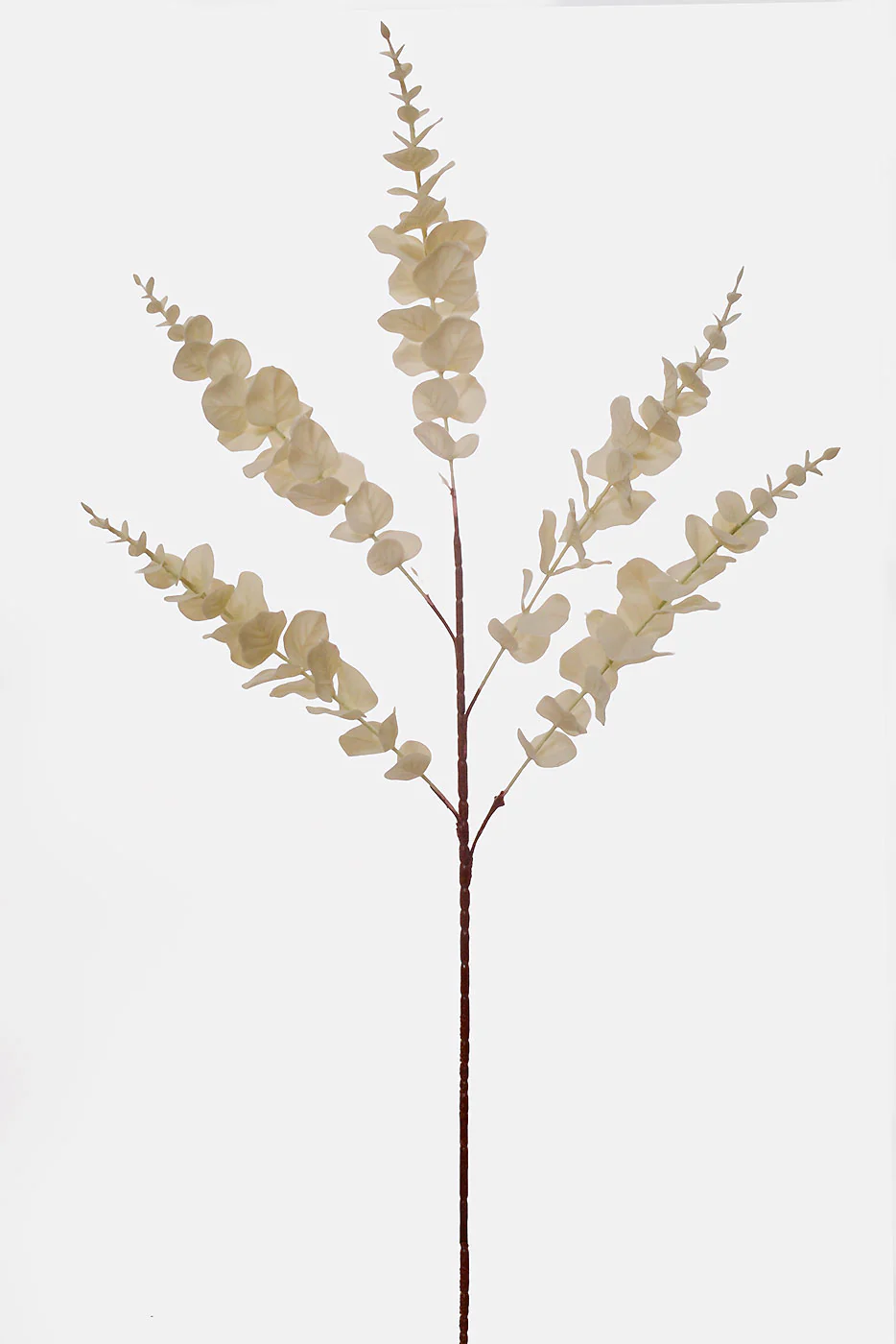 37" Artificial Eucalyptus Spray White