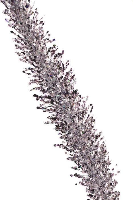 37" Glittered Fountain Grass Spray Lavender - Image 2