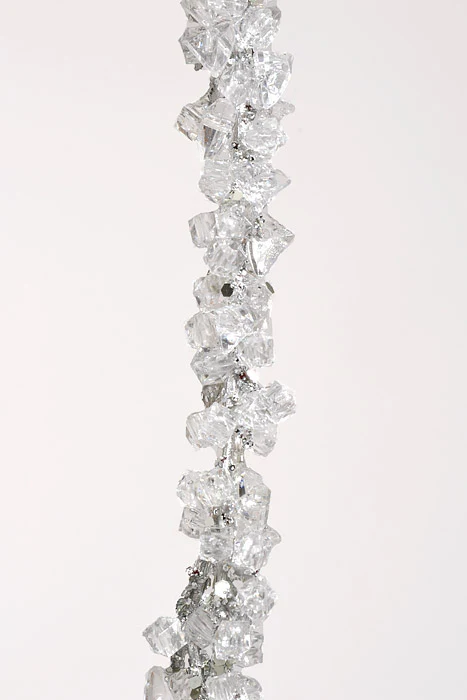 37" Hanging Iced Spray Silver - Image 2