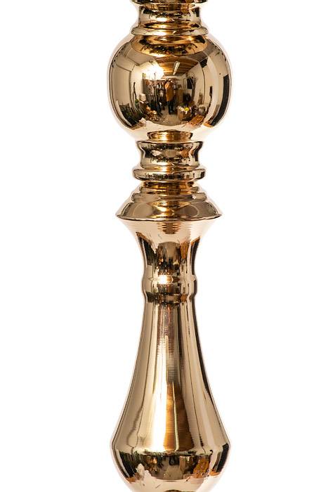 37" Metal Bouquet Stand Gold - Image 2