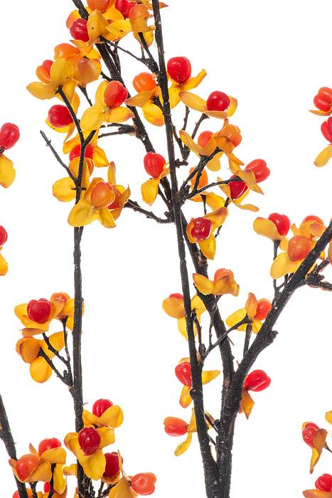 38" Silk Bittersweet Spray Yellow/Red - Image 2