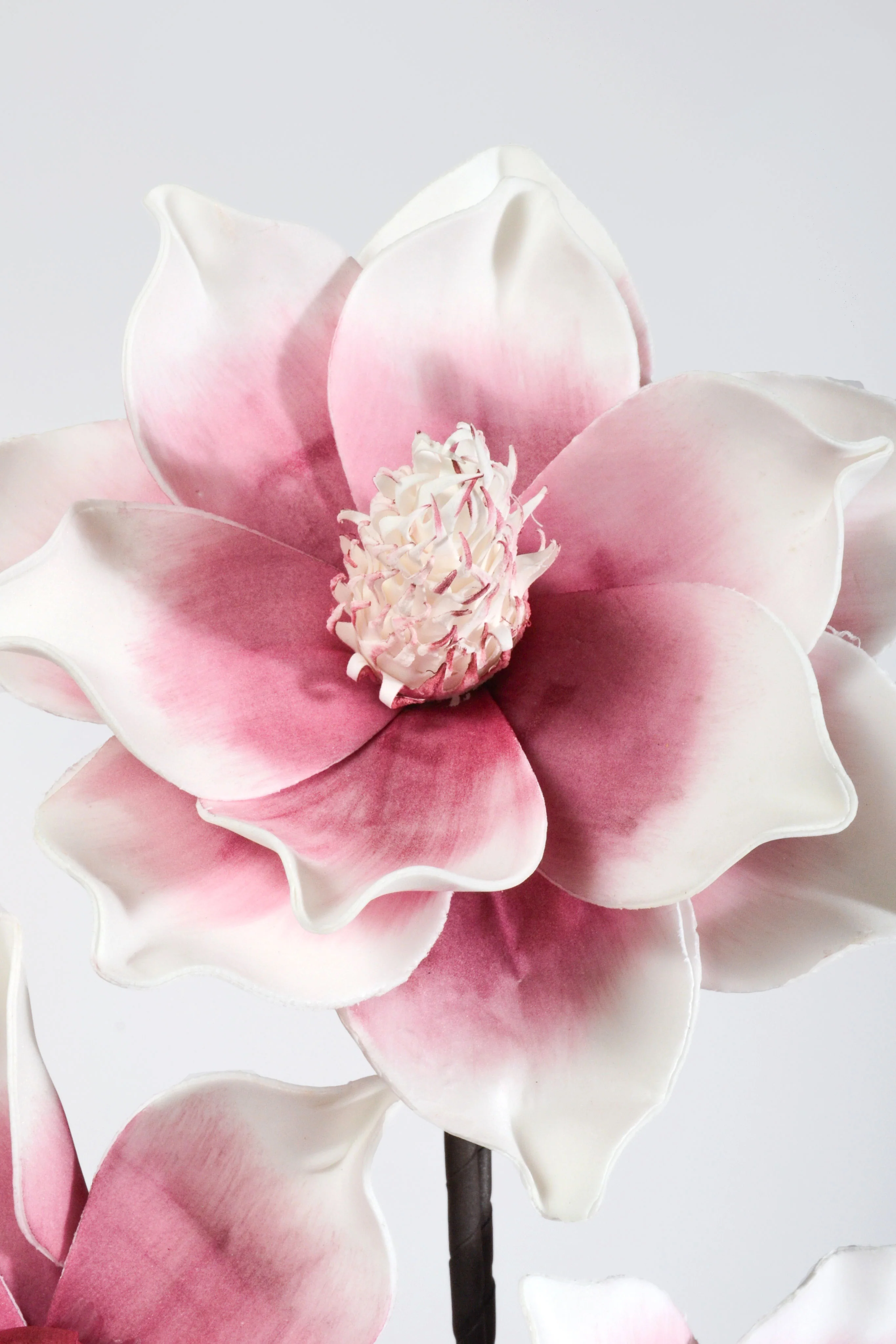 38" Silk Japanese Magnolia Spray Purple/Pink - Image 2