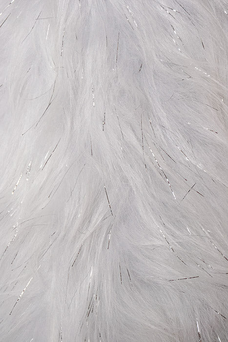 38" Xmas Cone Tree White/Silver - Image 2