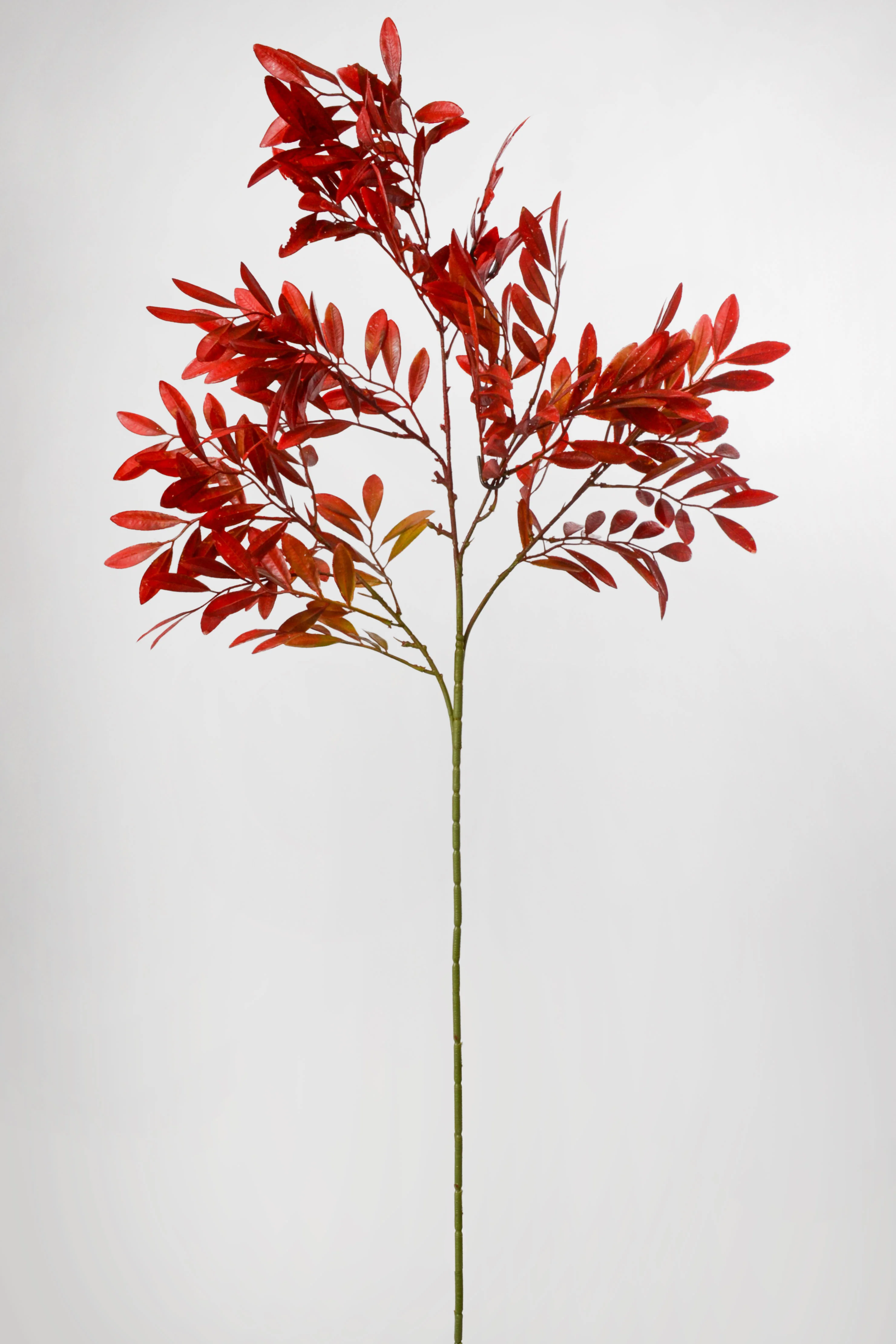 39.5'' Artificial Ruscus Leaf Spray Red