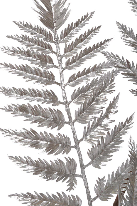 39.5" Metallic Fern Leaf Spray Silver - Image 2