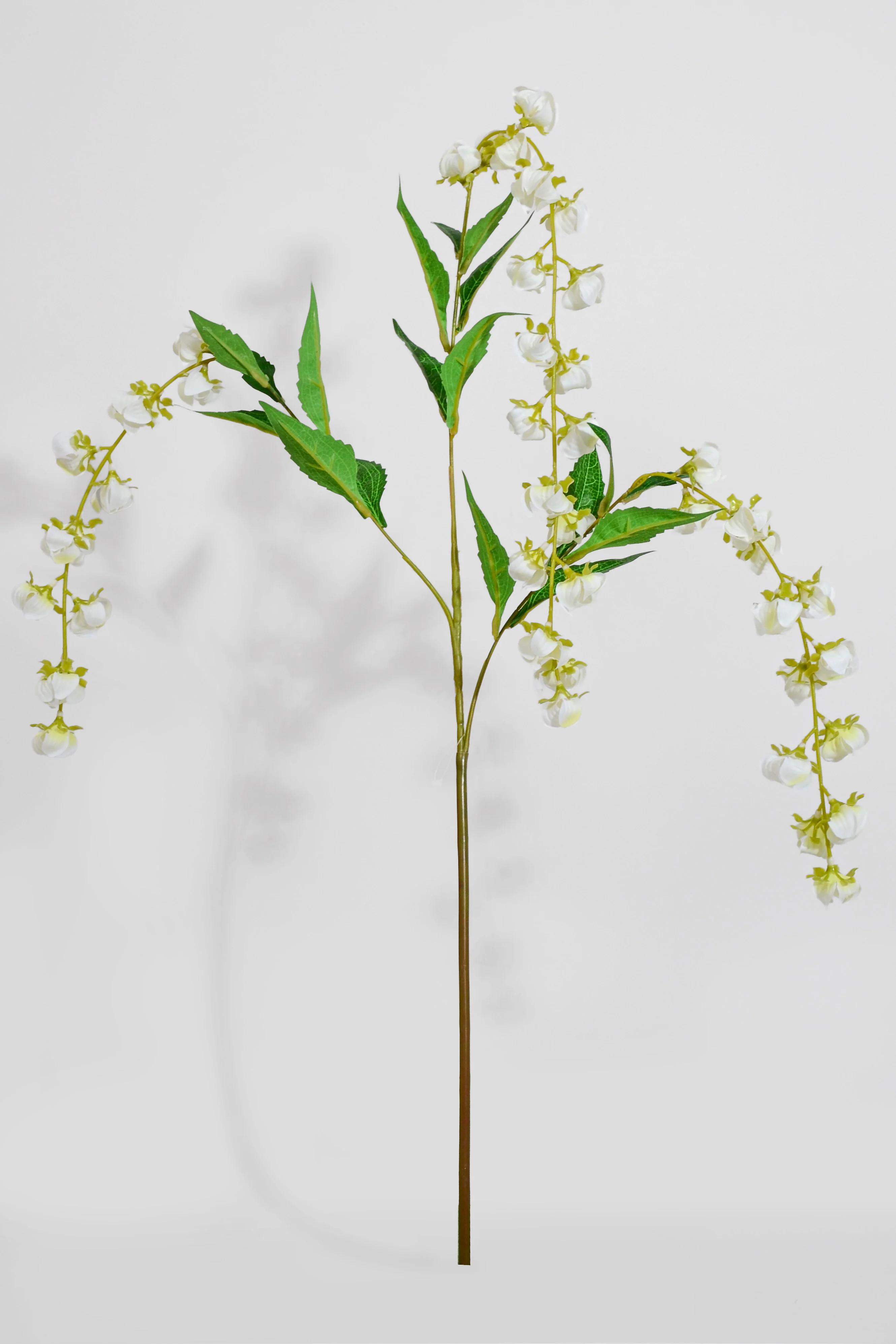 39.5" Silk Hanging Lantern Spray White