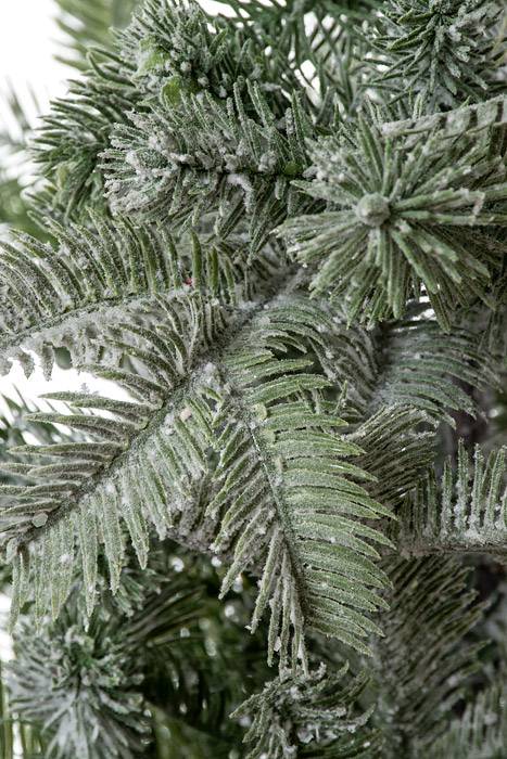 3ft Snow Green Flocked Pine Tree Potted - Image 2