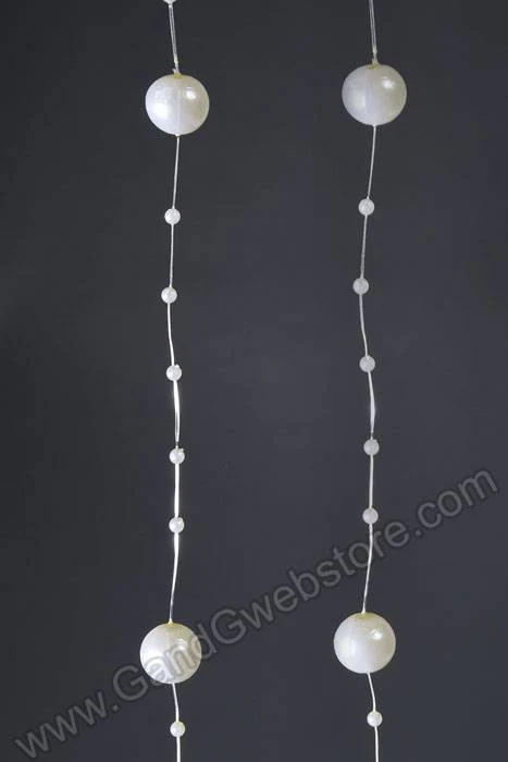 3mm/12mm X 45yds Pearl Garland Ivory - Image 2