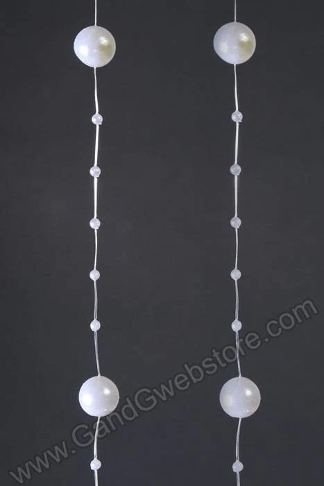 3mm/12mm X 45yds Pearl Garland White - Image 2