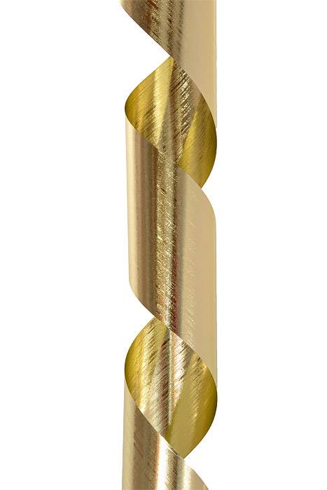 4.25" X 50yds Leaf/Aspidistra Ribbon Gold - Image 2