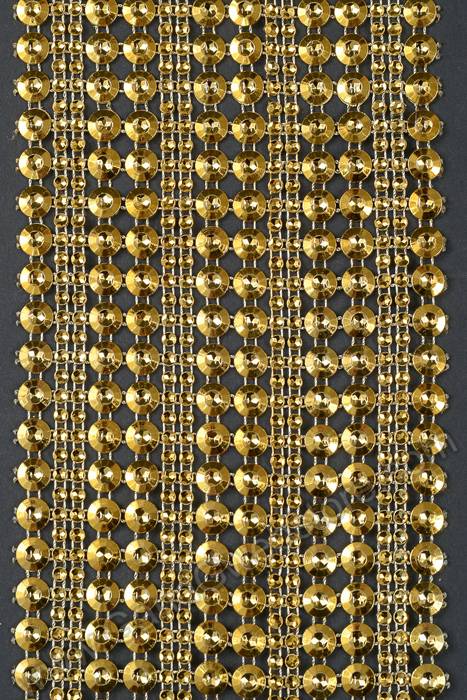 4.5" X 10yds Sequin/diamond Wrap Gold - Image 2