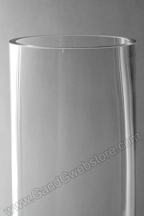 4.5" X 19.75" Glass Vase Clear - Image 2