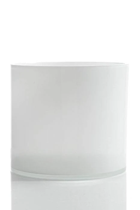 4.5" X 4.5" Cylinder Vase White