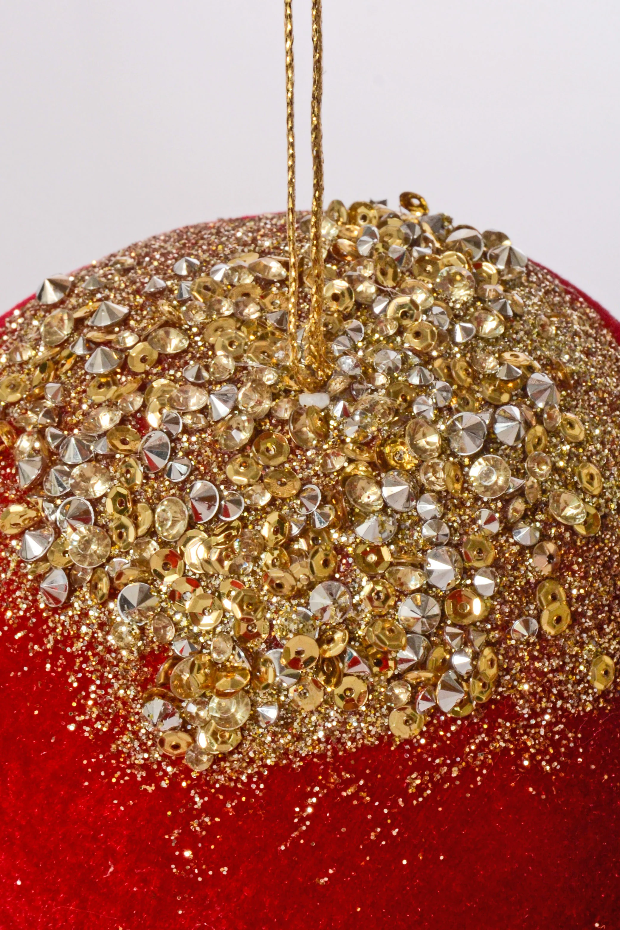 4.5 x 7" Christmas Mushroom Ornament Red - Image 3
