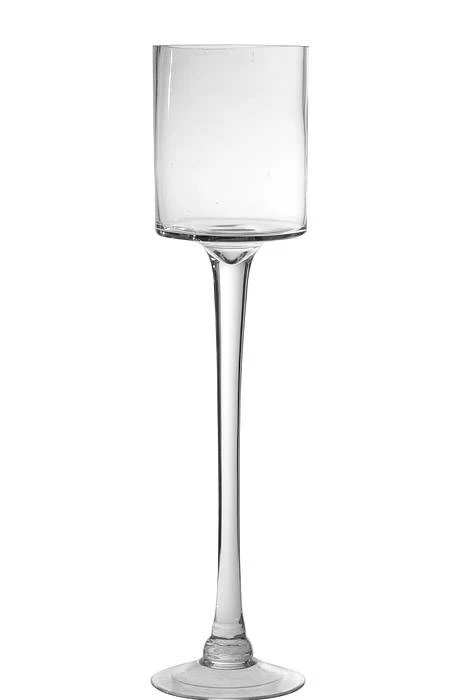 4.70" X 23.5" Glass Vase Clear - Image 2