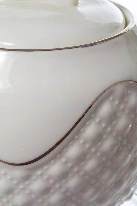 4.75" Ceramic Teapot White - Image 2