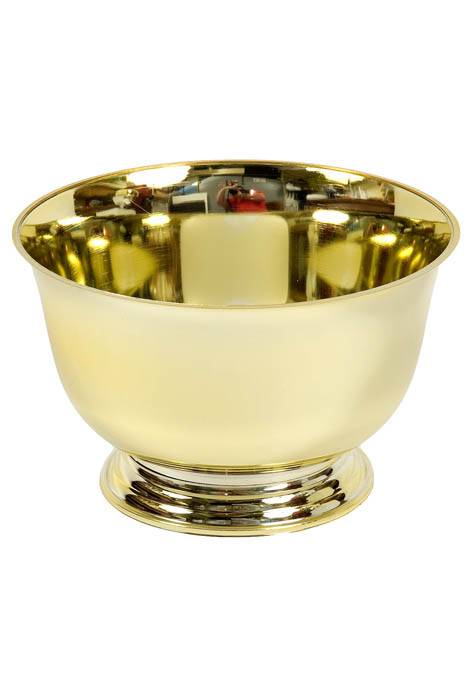 4.75" Large Plastic Revere Bowl Gold Pkg/6