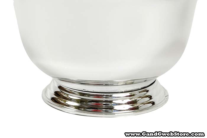 4.75" Large Plastic Revere Bowl Silver Pkg/6 - Image 2
