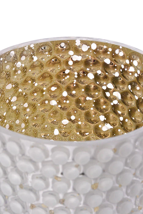4.75" x 4.75" Cylinder Glass Vase White - Image 2