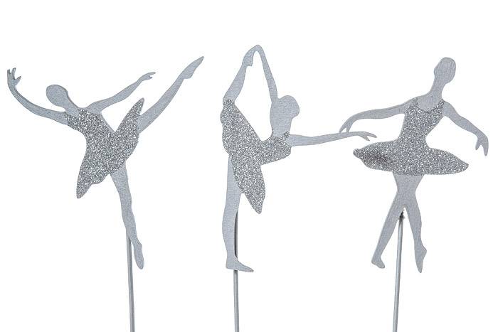 4.75" X 7" Ballerina Pick Silver Pkg/3 - Image 2