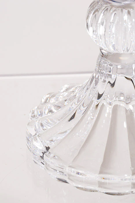 4" Glass Candle Holder Clear - Image 2