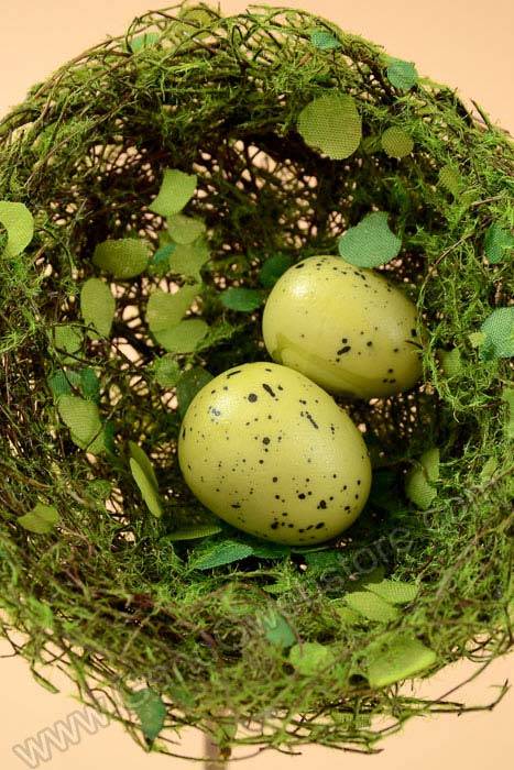 4" Nest W/2 Eggs & Stick Natural - Image 2
