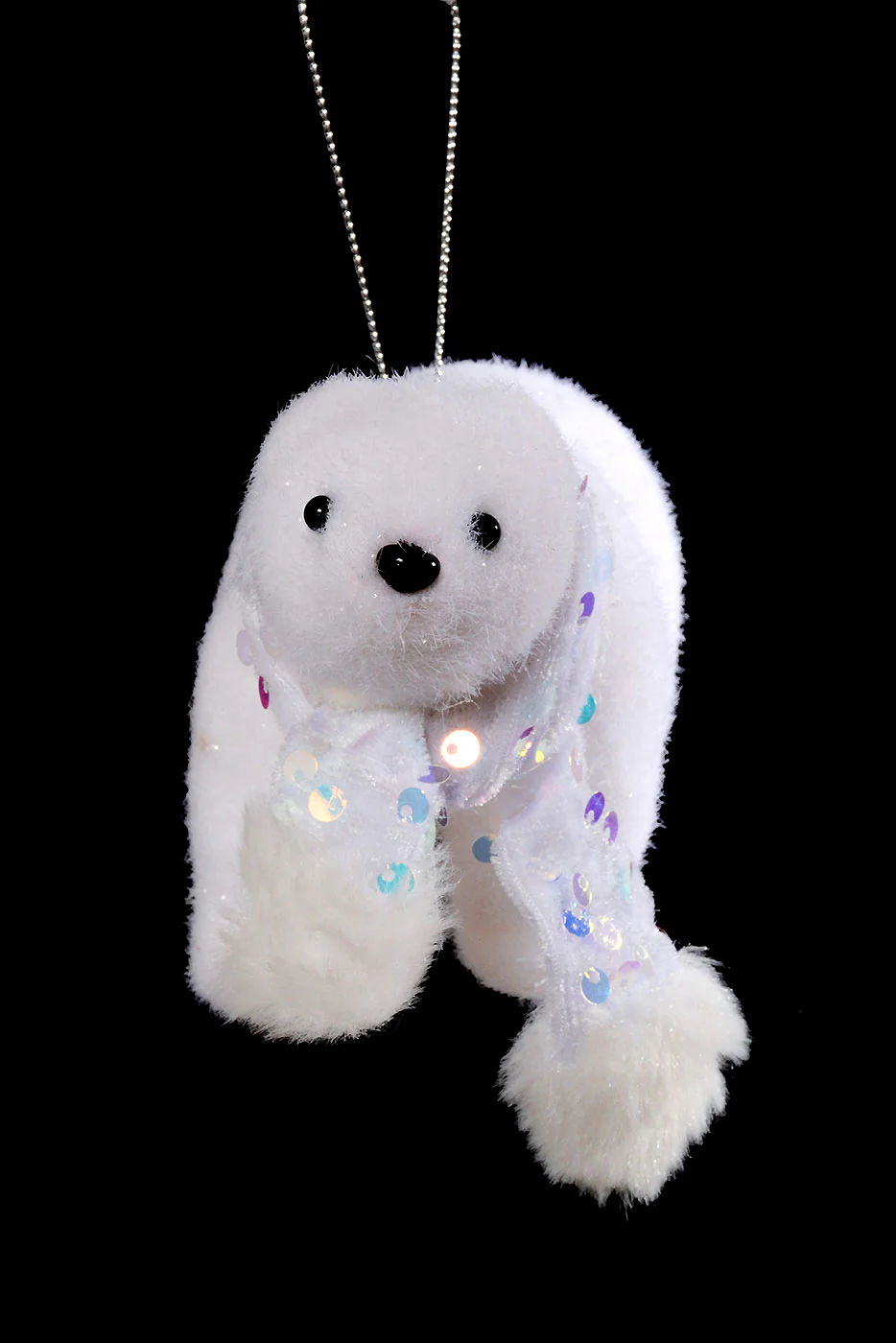 4" Polar Bear with Scarf White - Image 2