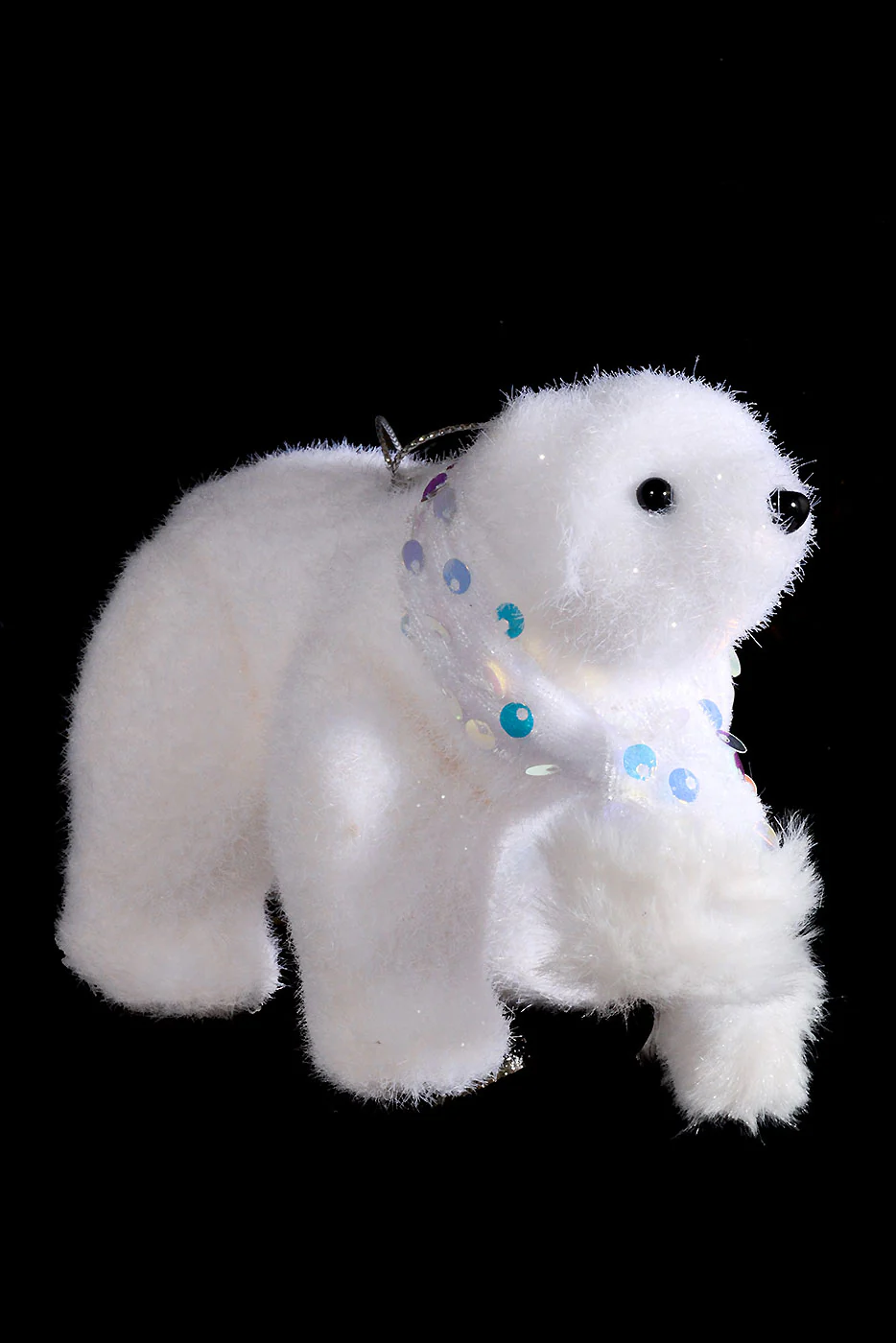 4" Polar Bear with Scarf White - Image 3