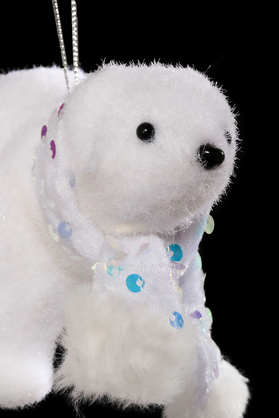 4" Polar Bear with Scarf White - Image 4