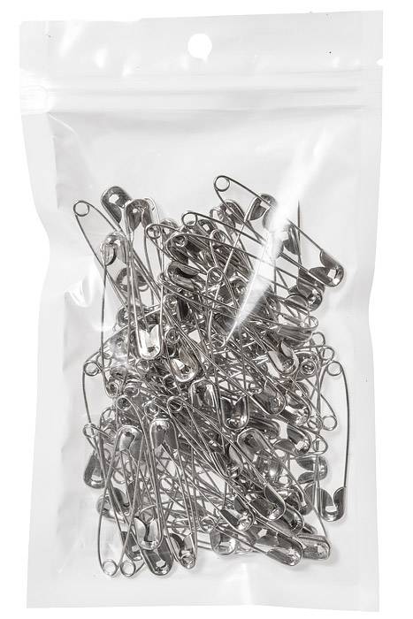 #4 Safety Pins Silver Pkg/100