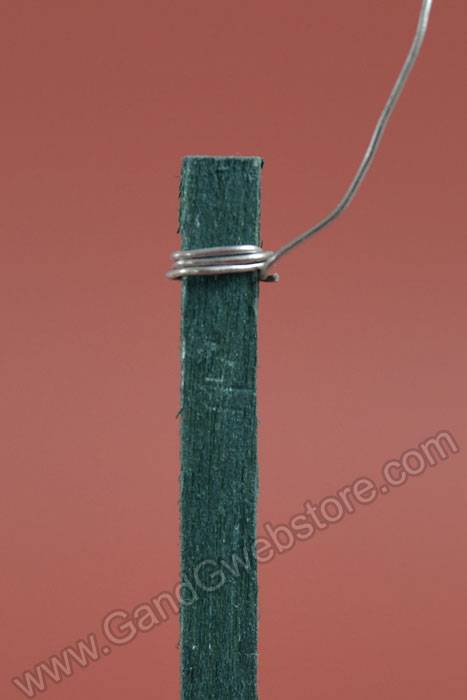 4" Wired Wood Pick Green Pkg/375 - Image 2