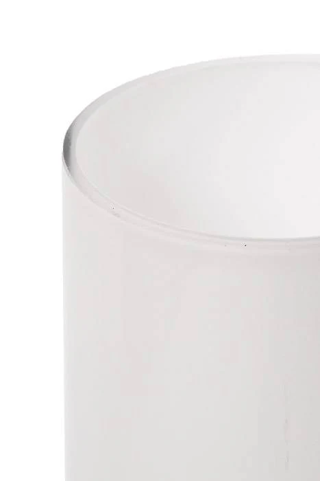 4" x 12" Cylinder Glass Vase White - Image 2