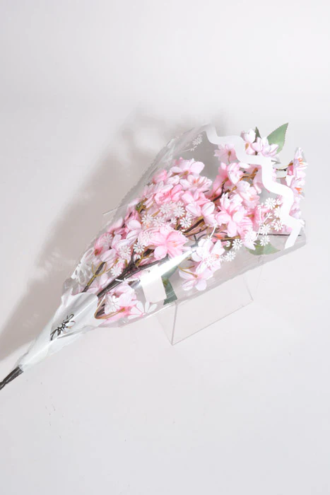 4" X 13" X 18" Printed Floral Sleeves White/Clear Pkg/50 - Image 2