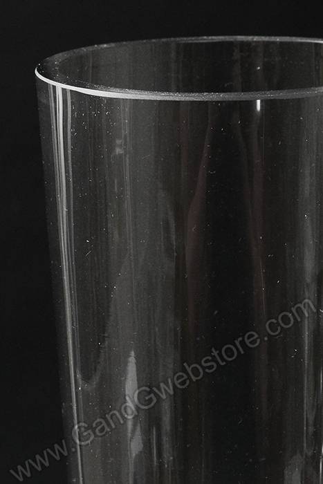 4" X 20" Fluted Glass Vase Clear - Image 2
