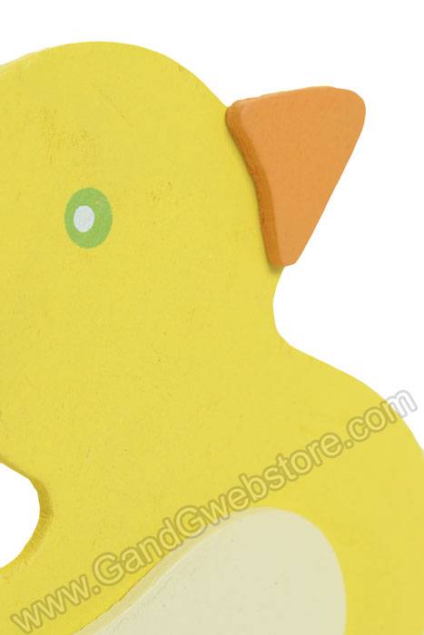 4" X 4" Painted Wood Shape Duck Pkg/12 - Image 2