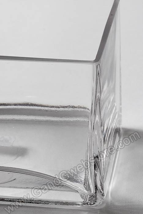 4" X 6" X 4" Rectangular Glass Vase Clear - Image 2