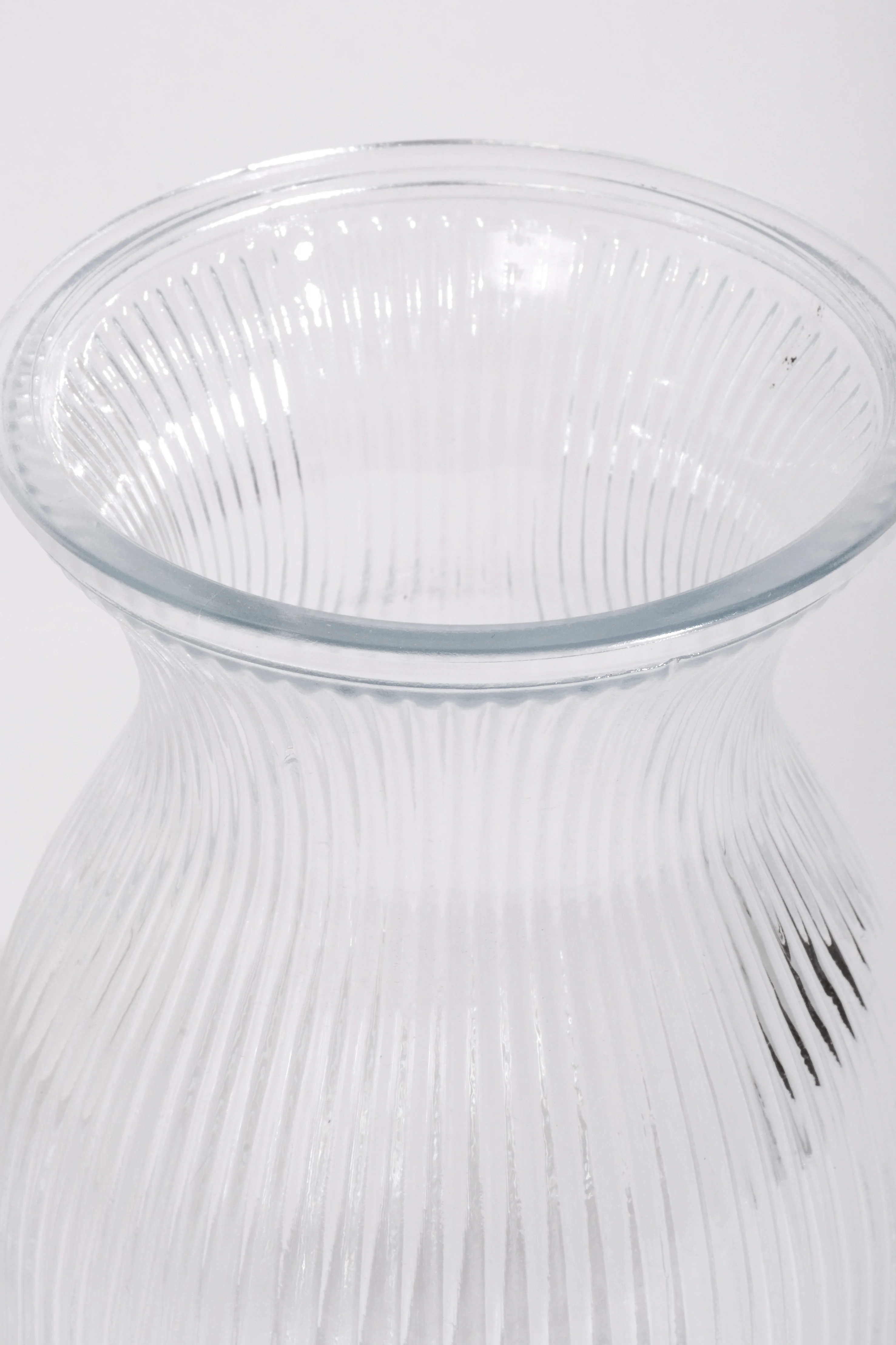 4" X 7.5" Glass Striped Vase Clear - Image 2
