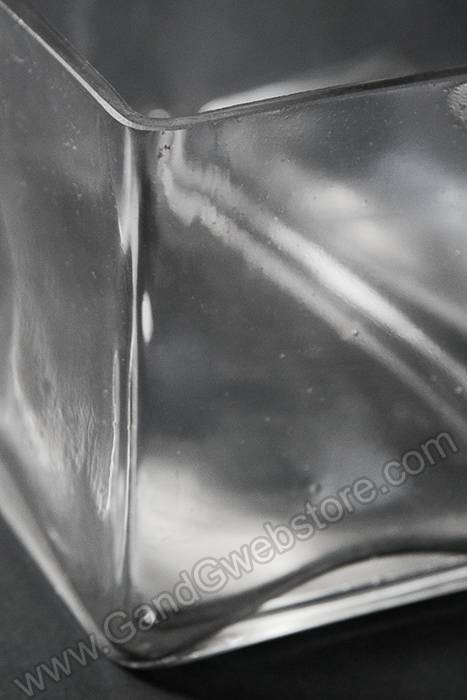 4" X 8" X 4" Rectangular Glass Vase Clear - Image 2