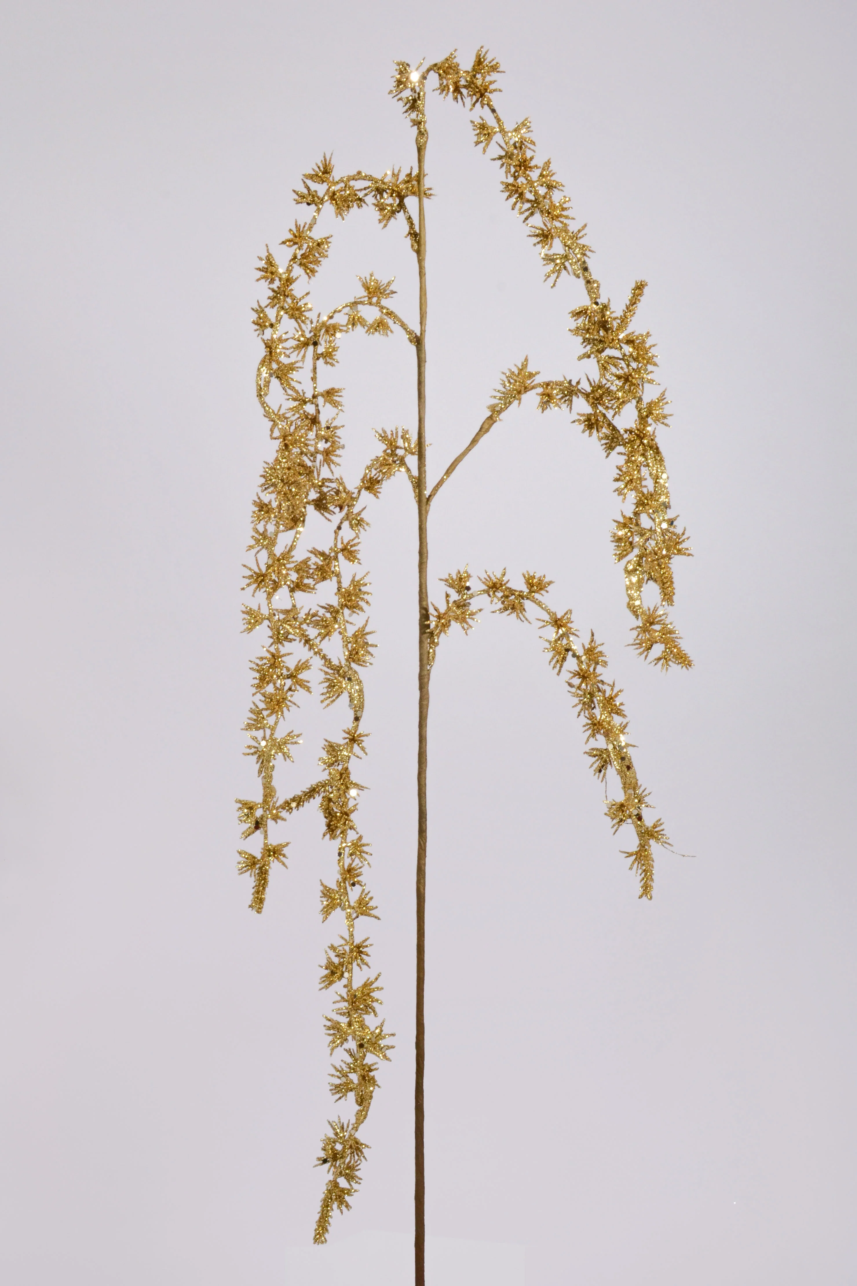 40'' Glitter Amaranthus Spray Gold